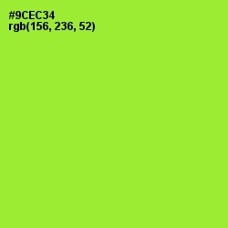 #9CEC34 - Green Yellow Color Image