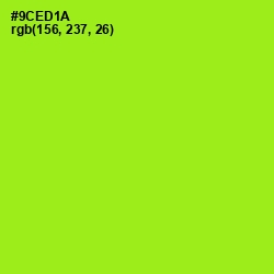 #9CED1A - Inch Worm Color Image