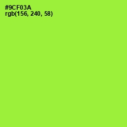 #9CF03A - Green Yellow Color Image