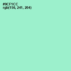 #9CF1CC - Riptide Color Image