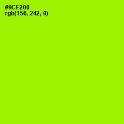 #9CF200 - Inch Worm Color Image