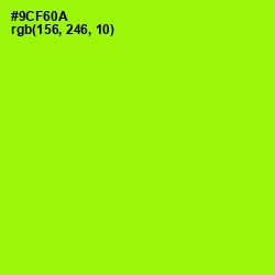 #9CF60A - Inch Worm Color Image