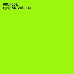#9CF60E - Inch Worm Color Image