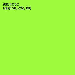 #9CFC3C - Green Yellow Color Image