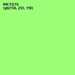 #9CFD76 - Conifer Color Image