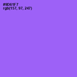 #9D61F7 - Medium Purple Color Image