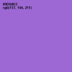 #9D68D3 - Amethyst Color Image