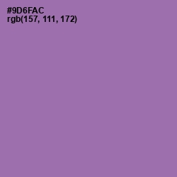 #9D6FAC - Wisteria Color Image