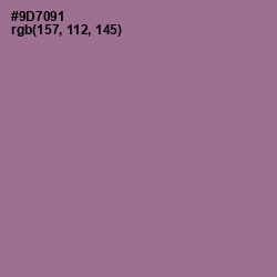 #9D7091 - Mountbatten Pink Color Image