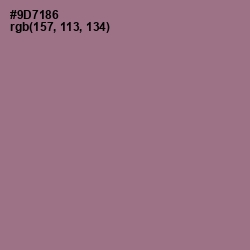 #9D7186 - Mountbatten Pink Color Image