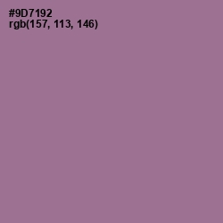 #9D7192 - Mountbatten Pink Color Image