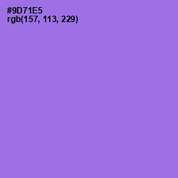 #9D71E5 - Medium Purple Color Image