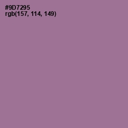 #9D7295 - Mountbatten Pink Color Image