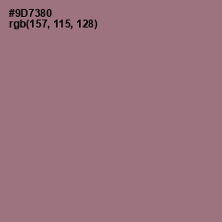 #9D7380 - Mountbatten Pink Color Image