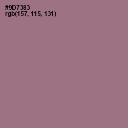 #9D7383 - Mountbatten Pink Color Image