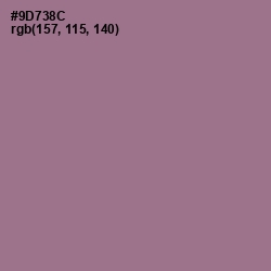 #9D738C - Mountbatten Pink Color Image
