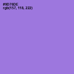 #9D76DE - Medium Purple Color Image