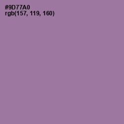 #9D77A0 - Wisteria Color Image