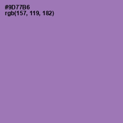 #9D77B6 - Purple Mountain's Majesty Color Image