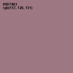 #9D7883 - Mountbatten Pink Color Image