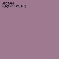 #9D7A91 - Mountbatten Pink Color Image