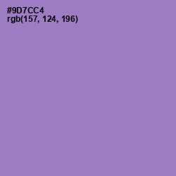 #9D7CC4 - Lilac Bush Color Image