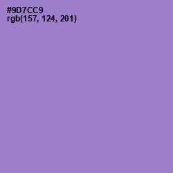 #9D7CC9 - Lilac Bush Color Image