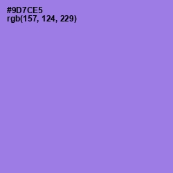 #9D7CE5 - Medium Purple Color Image