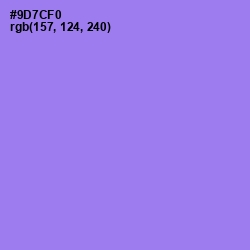 #9D7CF0 - Medium Purple Color Image