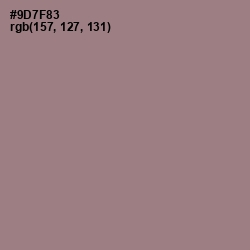#9D7F83 - Mountbatten Pink Color Image