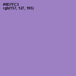 #9D7FC3 - Lilac Bush Color Image