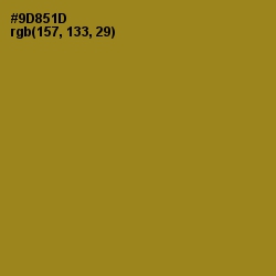 #9D851D - Reef Gold Color Image