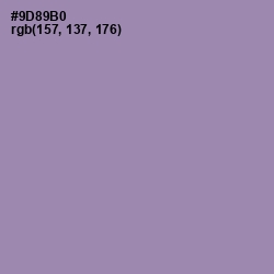 #9D89B0 - Manatee Color Image