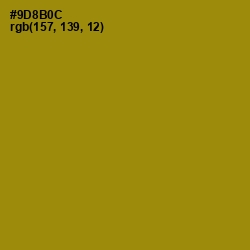 #9D8B0C - Reef Gold Color Image