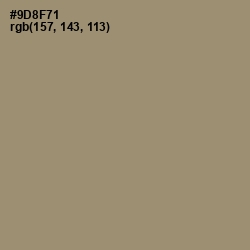 #9D8F71 - Pale Oyster Color Image