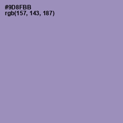 #9D8FBB - Manatee Color Image