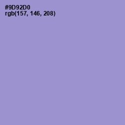 #9D92D0 - Blue Bell Color Image