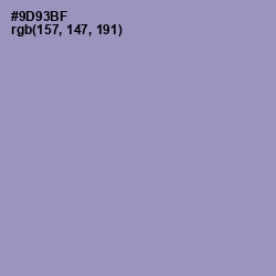 #9D93BF - Bali Hai Color Image