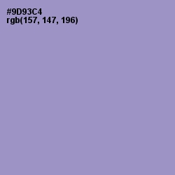 #9D93C4 - Blue Bell Color Image