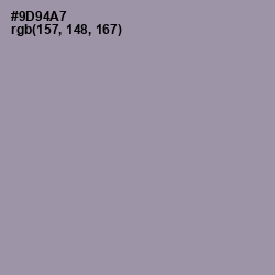 #9D94A7 - Manatee Color Image