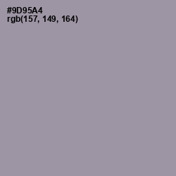 #9D95A4 - Manatee Color Image