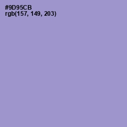 #9D95CB - Blue Bell Color Image