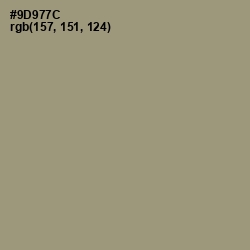 #9D977C - Gurkha Color Image