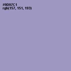 #9D97C1 - Blue Bell Color Image