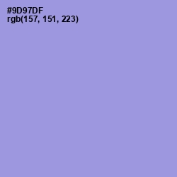 #9D97DF - Blue Bell Color Image