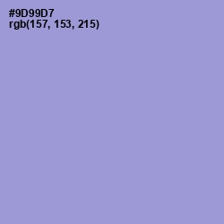 #9D99D7 - Blue Bell Color Image