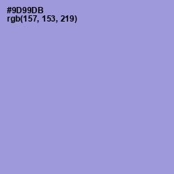#9D99DB - Blue Bell Color Image