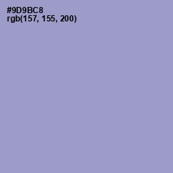 #9D9BC8 - Blue Bell Color Image