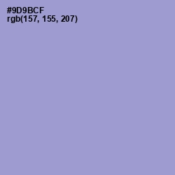 #9D9BCF - Blue Bell Color Image