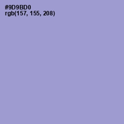 #9D9BD0 - Blue Bell Color Image